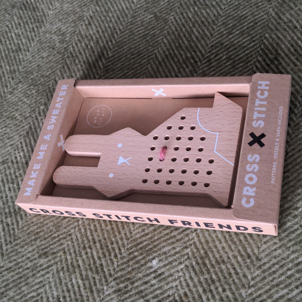 Beginner Bunny Cross-stitch Kit Rabbit By Moon Picnic, Beachwood Bunny Age 4+ - Picture 12 of 13